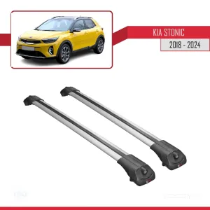 Kia Stonic 2018 ve Sonrası ile uyumlu ACE-1 Ara Atkı Tavan Barı GRİ thumb 3