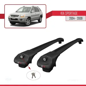 Kia Sportage 2004-2009 Arası ile uyumlu ACE-1 Ara Atkı Tavan Barı SİYAH thumb 4
