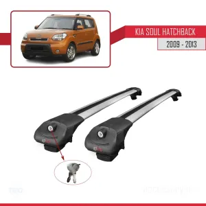 Kia Soul Hatchback 2009-2013 Arası ile uyumlu ACE-1 Ara Atkı Tavan Barı GRİ thumb 4