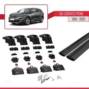 Kia Sorento Prime (UM) 2015-2020 Arası ile uyumlu ACE-2 Ara Atkı Tavan Barı SİYAH thumb 5