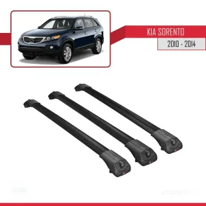 Kia Sorento 2010-2014 Arası ile uyumlu ACE-1 Ara Atkı Tavan Barı SİYAH 3 ADET BAR thumb 3