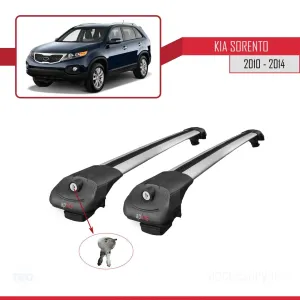 Kia Sorento 2010-2014 Arası ile uyumlu ACE-1 Ara Atkı Tavan Barı GRİ thumb 4
