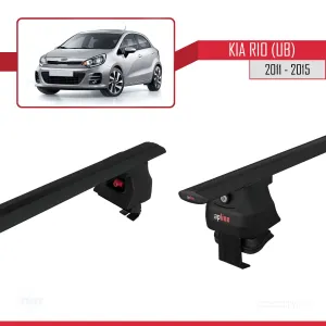 Kia Rio (UB) Hatchback 2011-2015 Arası ile uyumlu ACE-4 Ara Atkı Tavan Barı SİYAH thumb 5