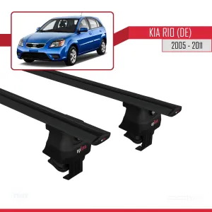 Kia Rio (DE) Hatchback 2005-2011 Arası ile uyumlu ACE-4 Ara Atkı Tavan Barı SİYAH thumb 4