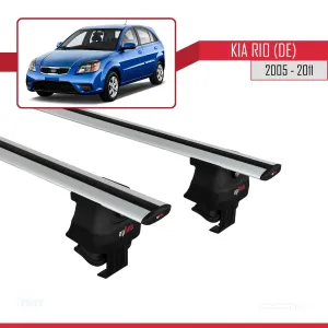 Kia Rio (DE) Hatchback 2005-2011 Arası ile uyumlu ACE-4 Ara Atkı Tavan Barı GRİ thumb 2