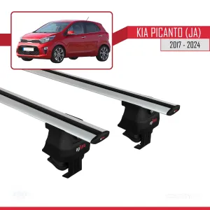 Kia Picanto (JA) 2017 ve Sonrası ile uyumlu ACE-4 Ara Atkı Tavan Barı GRİ thumb 3