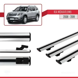 Kia Mohave (HM) 2008-2019 Arası ile uyumlu Basic Model Ara Atkı Tavan Barı GRİ 3 ADET thumb 3