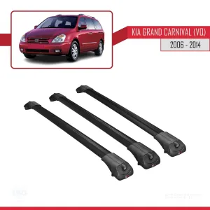 Kia Grand Carnival (VQ) 2006-2014 Arası ile uyumlu ACE-1 Ara Atkı Tavan Barı SİYAH 3 ADET BAR thumb 3