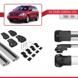 Kia Grand Carnival (VQ) 2006-2014 Arası ile uyumlu ACE-1 Ara Atkı Tavan Barı GRİ thumb 5