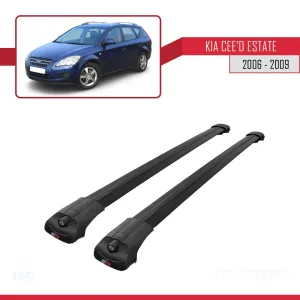 Kia Ceed Estate - SW 2006-2009 Arası ile uyumlu ACE-1 Ara Atkı Tavan Barı SİYAH thumb 3