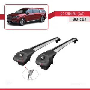 Kia Carnival (KA4) 2021-2023 Arası ile uyumlu ACE-1 Ara Atkı Tavan Barı GRİ thumb 4