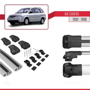 Kia Carens 2002-2006 Arası ile uyumlu ACE-1 Ara Atkı Tavan Barı GRİ thumb 5