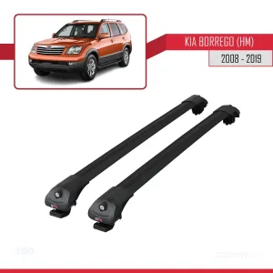 Kia Borrego (HM) 2008-2019 Arası ile uyumlu ACE-1 Ara Atkı Tavan Barı SİYAH thumb 3