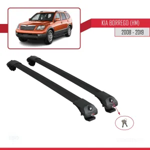 Kia Borrego (HM) 2008-2019 Arası ile uyumlu ACE-1 Ara Atkı Tavan Barı SİYAH thumb 4