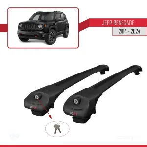 Jeep Renegade 2014 ve Sonrası ile uyumlu ACE-1 Ara Atkı Tavan Barı SİYAH thumb 4