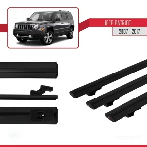 Jeep Patriot 2007-2017 Arası ile uyumlu Basic Model Ara Atkı Tavan Barı SİYAH 3 ADET thumb 3