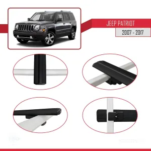 Jeep Patriot 2007-2017 Arası ile uyumlu Basic Model Ara Atkı Tavan Barı SİYAH 3 ADET thumb 4