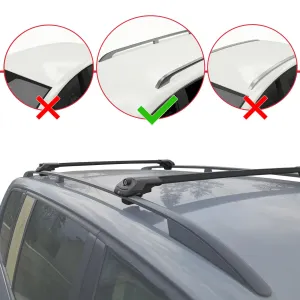 Jeep Limited 2014 ve Sonrası ile uyumlu ACE-1 Ara Atkı Tavan Barı SİYAH thumb 2