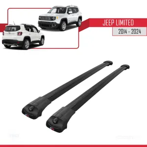 Jeep Limited 2014 ve Sonrası ile uyumlu ACE-1 Ara Atkı Tavan Barı SİYAH thumb 3