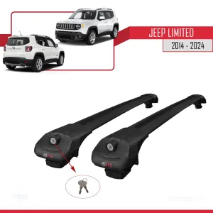 Jeep Limited 2014 ve Sonrası ile uyumlu ACE-1 Ara Atkı Tavan Barı SİYAH thumb 4
