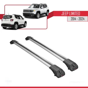 Jeep Limited 2014 ve Sonrası ile uyumlu ACE-1 Ara Atkı Tavan Barı GRİ thumb 3