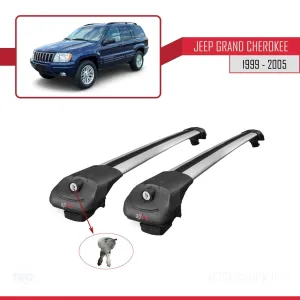 Jeep Grand Cherokee 1999-2005 Arası ile uyumlu ACE-1 Ara Atkı Tavan Barı GRİ thumb 4