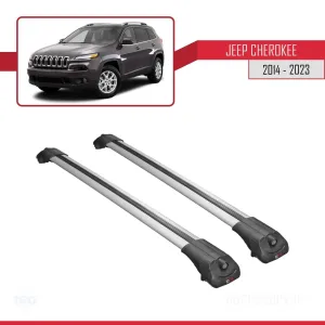 Jeep Cherokee (KL) 2014-2023 Arası ile uyumlu ACE-1 Ara Atkı Tavan Barı GRİ thumb 3