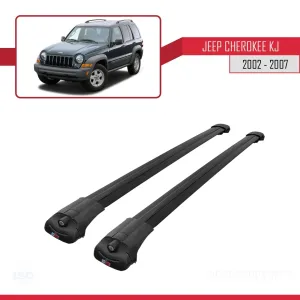 Jeep Cherokee (KJ) 2002-2007 Arası ile uyumlu ACE-1 Ara Atkı Tavan Barı SİYAH thumb 3