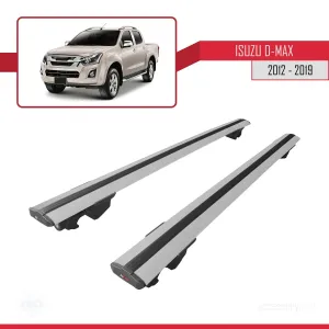 Isuzu D-Max 2012-2019 Arası ile uyumlu HOOK Model Anahtar Kilitli Ara Atkı Tavan Barı GRİ thumb 4