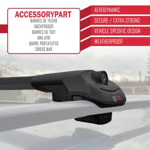 Isuzu D-Max 2012-2015 ile uyumlu ACE-1 Ara Atkı Tavan Barı SİYAH 3 ADET BAR thumb 5