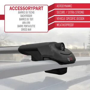 Isuzu D-Max 2012-2015 ile uyumlu ACE-1 Ara Atkı Tavan Barı GRİ thumb 5