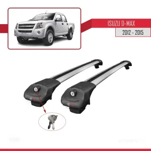 Isuzu D-Max 2012-2015 ile uyumlu ACE-1 Ara Atkı Tavan Barı GRİ thumb 4