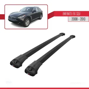 Infiniti FX S51 2008-2013 Arası ile uyumlu ACE-1 Ara Atkı Tavan Barı SİYAH thumb 3