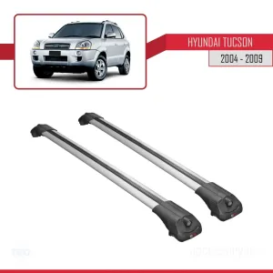 Hyundai Tucson (JM) 2004-2009 Arası ile uyumlu ACE-1 Ara Atkı Tavan Barı GRİ thumb 3