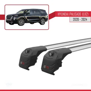 Hyundai PALISADE (LX2) 2020 ve Sonrası ile uyumlu ACE-2 Ara Atkı Tavan Barı GRİ thumb 4