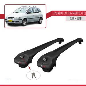 Hyundai Lavita / Matrix (FC) 2001-2010 Arası ile uyumlu ACE-1 Ara Atkı Tavan Barı SİYAH thumb 4