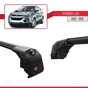 Hyundai ix35 2010-2016 Arası ile uyumlu ACE-2 Ara Atkı Tavan Barı SİYAH thumb 4