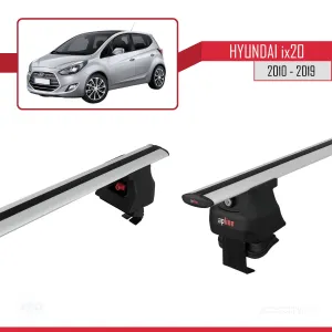 Hyundai ix20 2010-2019 Arası ile uyumlu ACE-4 Ara Atkı Tavan Barı GRİ thumb 3