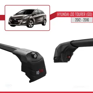 Hyundai i30 Tourer (GD) 2012-2016 Arası ile uyumlu ACE-2 Ara Atkı Tavan Barı SİYAH thumb 3