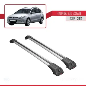 Hyundai İ30 ESTATE 2007-2012 Arası ile uyumlu ACE-1 Ara Atkı Tavan Barı GRİ thumb 3