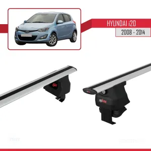 Hyundai i20 I 2008-2014 Arası ile uyumlu ACE-4 Ara Atkı Tavan Barı GRİ thumb 5