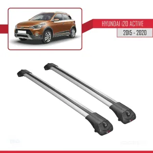 Hyundai i20 Active 2015-2020 Arası ile uyumlu ACE-1 Ara Atkı Tavan Barı GRİ thumb 3