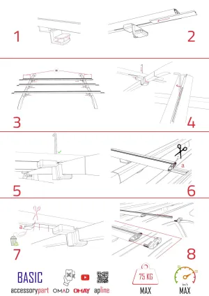 Hyundai i20 ACTIVE 2015-2020 Arası ile uyumlu Basic Model Ara Atkı Tavan Barı GRİ 3 ADET thumb 4