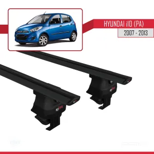 Hyundai i10 (PA) 2007-2013 Arası ile uyumlu ACE-4 Ara Atkı Tavan Barı SİYAH thumb 4