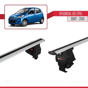 Hyundai i10 (PA) 2007-2013 Arası ile uyumlu ACE-4 Ara Atkı Tavan Barı GRİ thumb 3