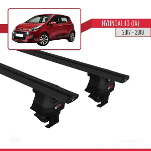 Hyundai i10 (IA) 2017-2019 Arası ile uyumlu ACE-4 Ara Atkı Tavan Barı SİYAH thumb 4