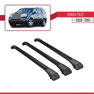 Honda Pilot 2009-2015 Arası ile uyumlu ACE-1 Ara Atkı Tavan Barı SİYAH 3 ADET BAR thumb 3