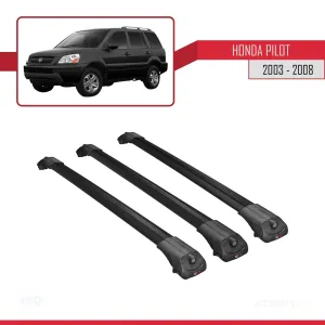 Honda Pilot 2003-2008 Arası ile uyumlu ACE-1 Ara Atkı Tavan Barı SİYAH 3 ADET BAR thumb 3