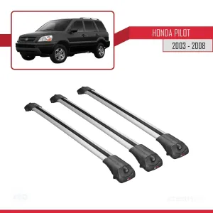 Honda Pilot 2003-2008 Arası ile uyumlu ACE-1 Ara Atkı Tavan Barı GRİ 3 ADET BAR thumb 3