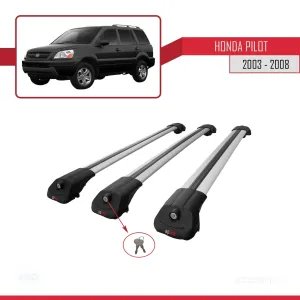 Honda Pilot 2003-2008 Arası ile uyumlu ACE-1 Ara Atkı Tavan Barı GRİ 3 ADET BAR thumb 4